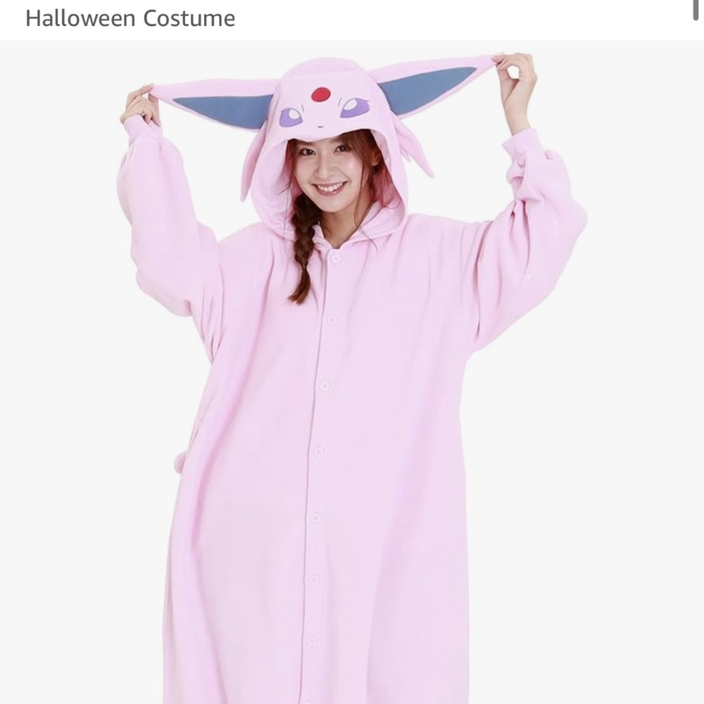 Espeon Pokémon Halloween costume onesie pajama